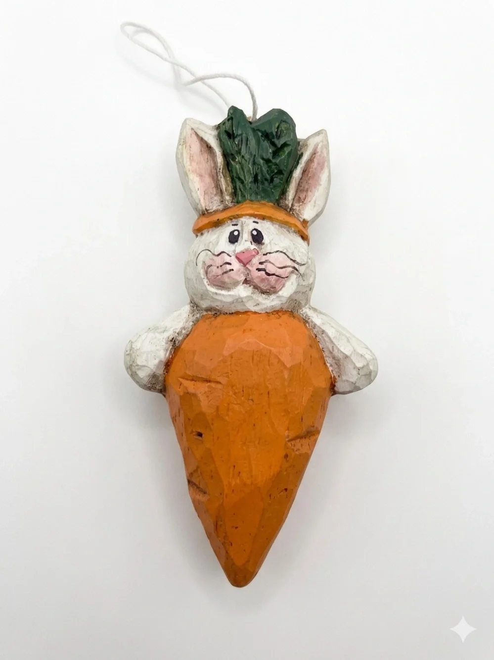 Eddie Walker Midwest of Cannon Falls Easter Carrot Bunny Ornament Folk Art